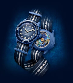 Blancpain x Swatch Bioceramic Scuba Fifty ATLANTIC OCEAN SO35A100