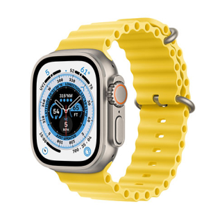Apple Watch Ultra GPS + Cellular, 49mm titanové pouzdro se žlutým oceánským řemínkem